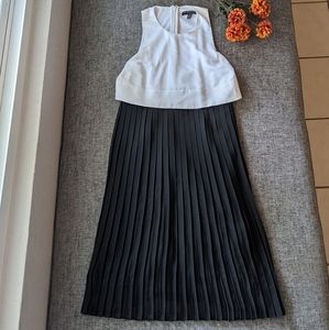 Banana Republic Black and White Petite Dress